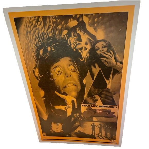 Clockwork Orange - American Re-release Stanley Kubrick Card board Poster